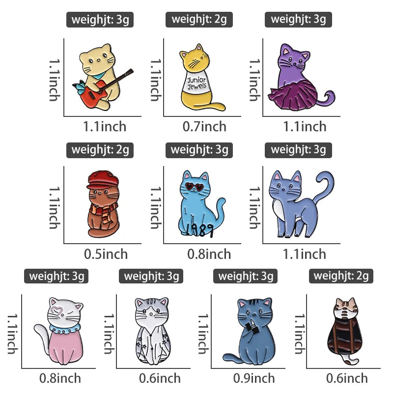 Set Animal Series Pins