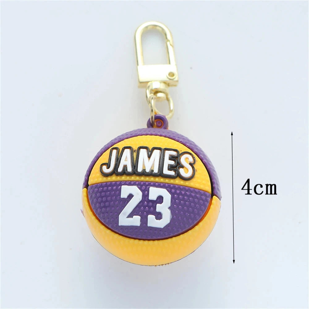 Mini Basketball Pendant Keychain