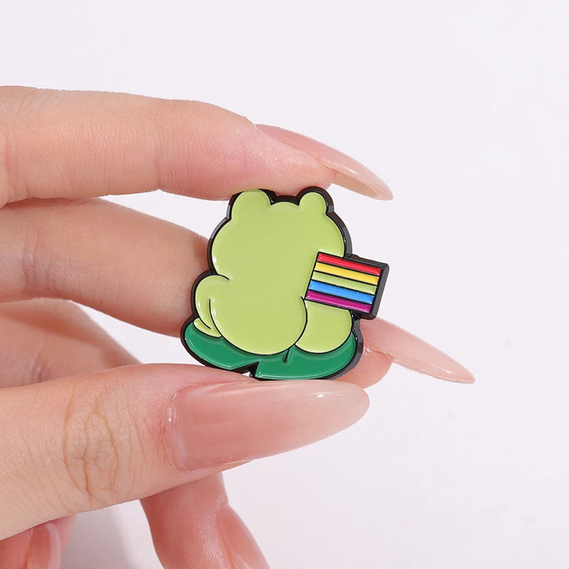 Funny Cute Frog Pins