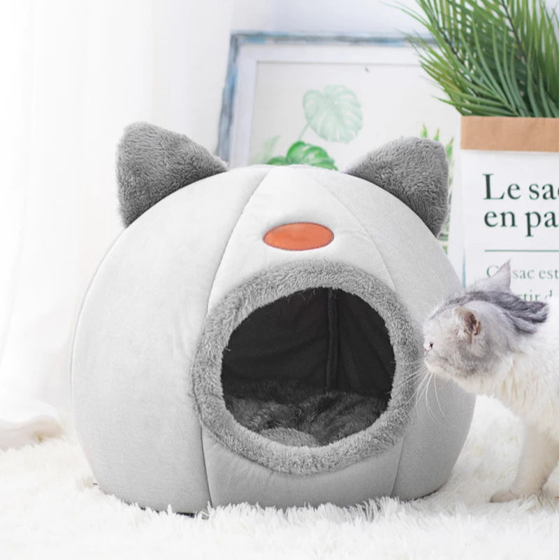 PetNest Cozy Cave Bed Tent – Winter Comfort for Cats & Dogs