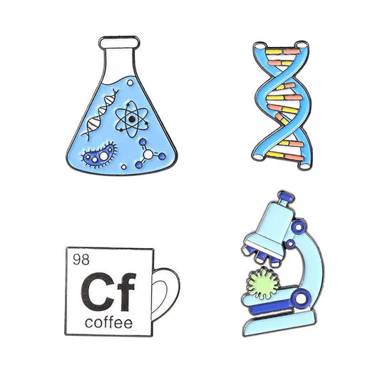 4pcs Science Pins